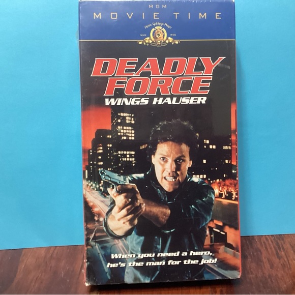 Embassy Pictures Media New Sealed Vhs Movie Deadly Force Wings